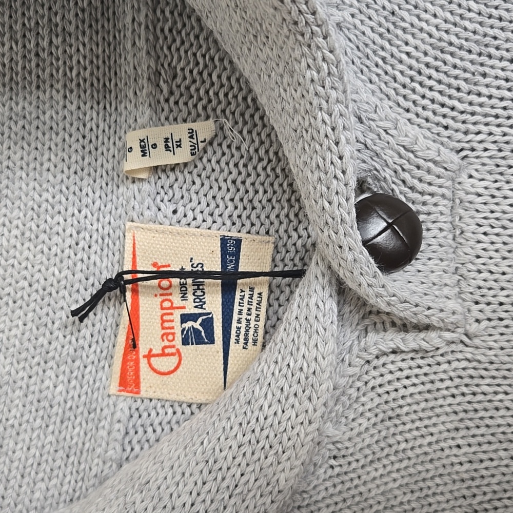 LIMITED EDITION Champion Shawl Sweater With Embroidery - Picture 7 of 14